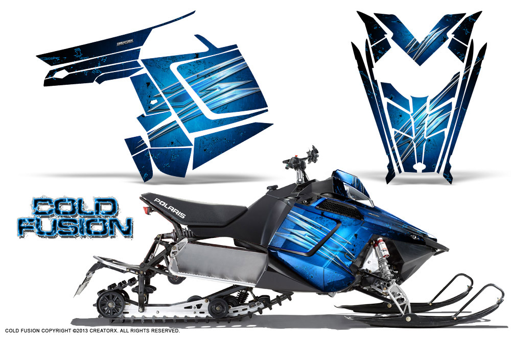 Polaris Rush Graphics Kit Cold Fusion BlueIce